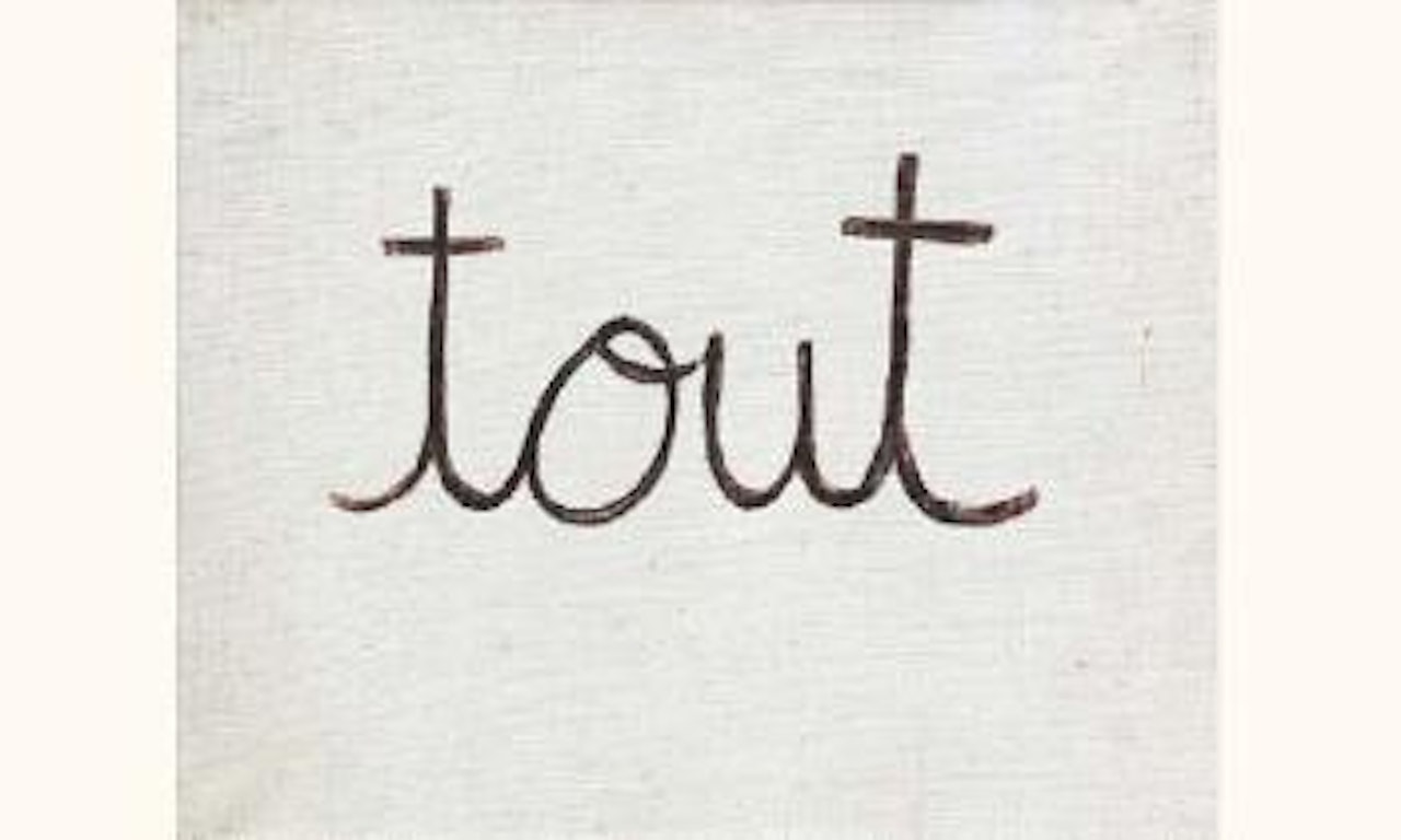 Tout by Ben Vautier