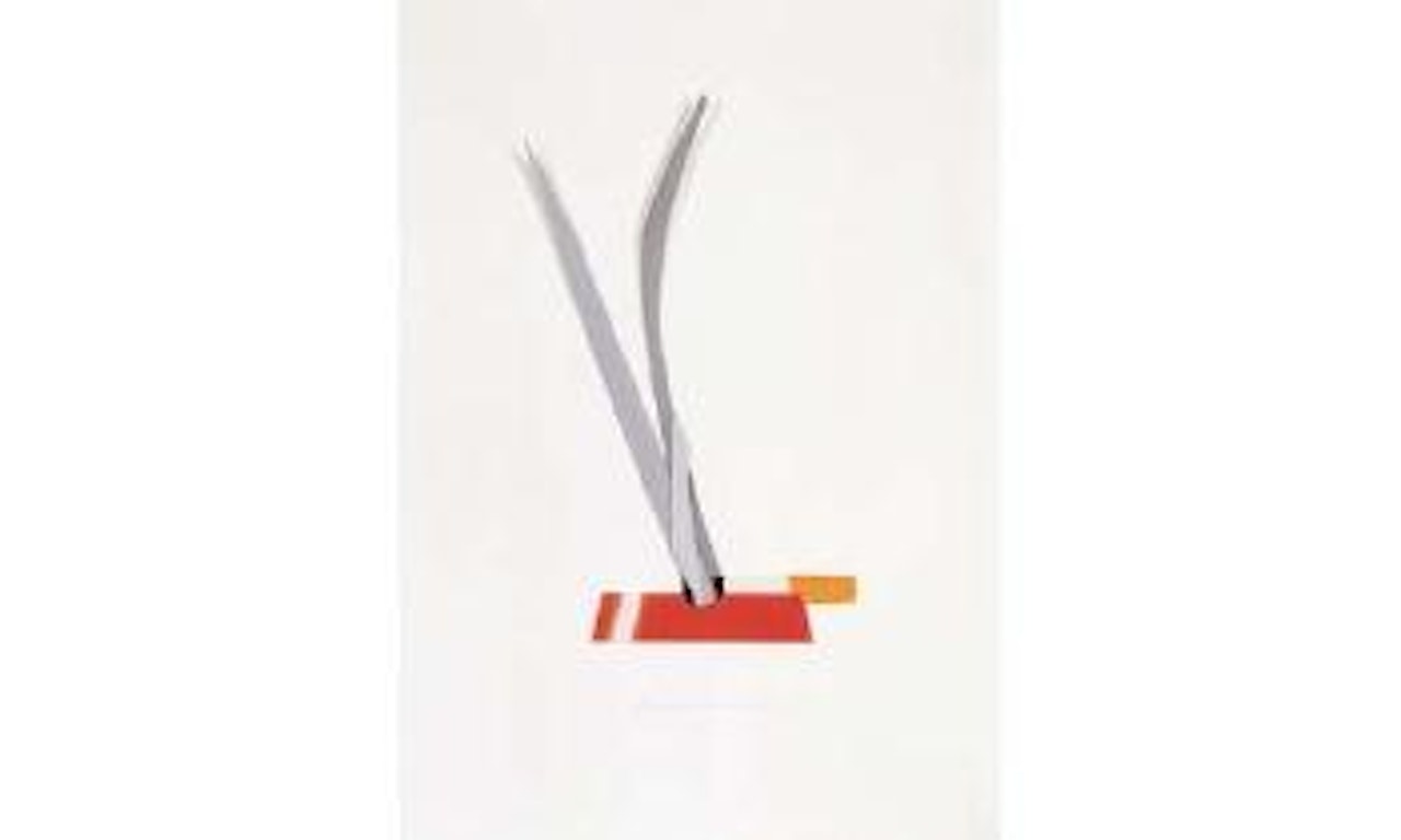 Smoking cigarette in ashtray by Tom Wesselmann
