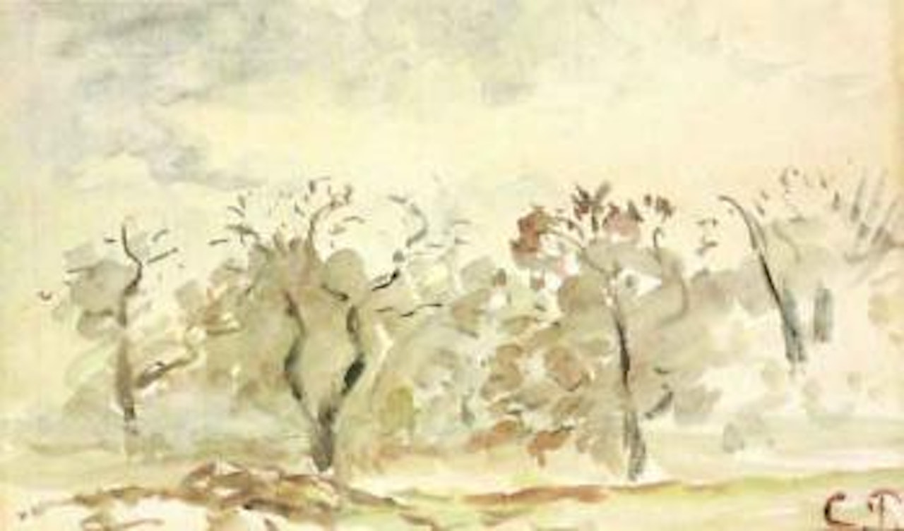 Arbres dans la campagne by Camille Pissarro