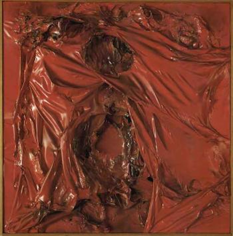 Rosso plastica - Red plastic by Alberto Burri
