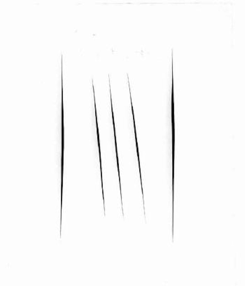 Concetto spaziale, attese - Spacial concept, waiting by Lucio Fontana