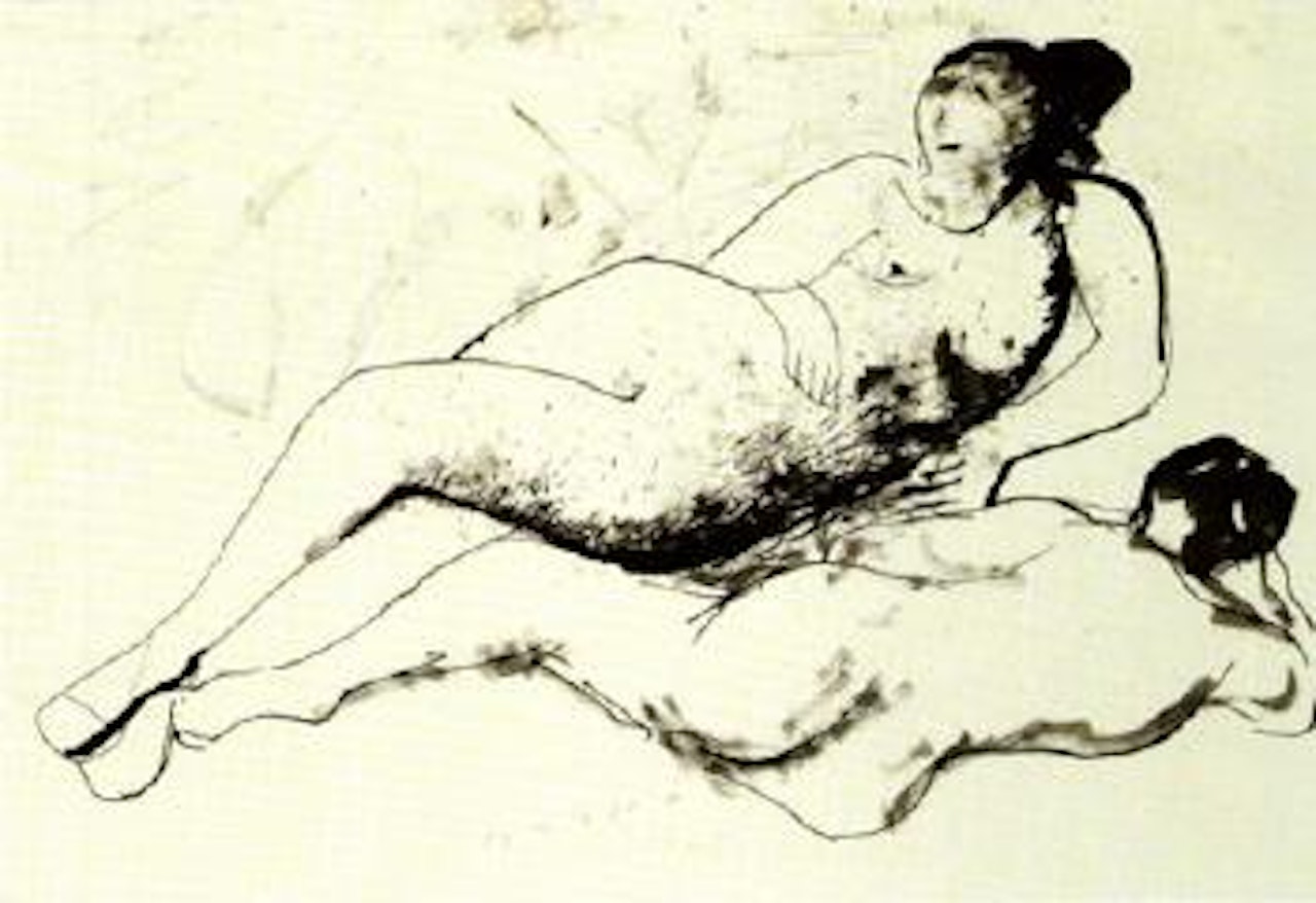 Due nudi distesi - Reclining female nudes by Marino Marini