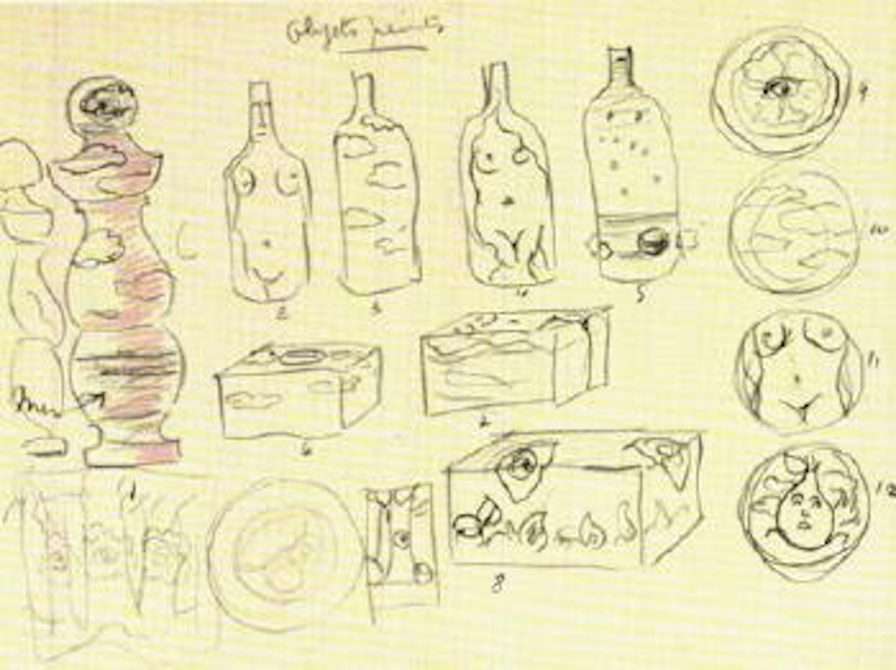 Objets peints by René Magritte