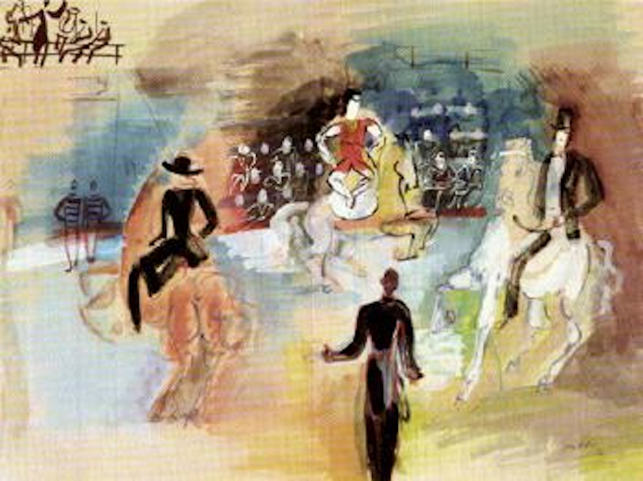 Cirque, les ecuyeres by Jean Dufy