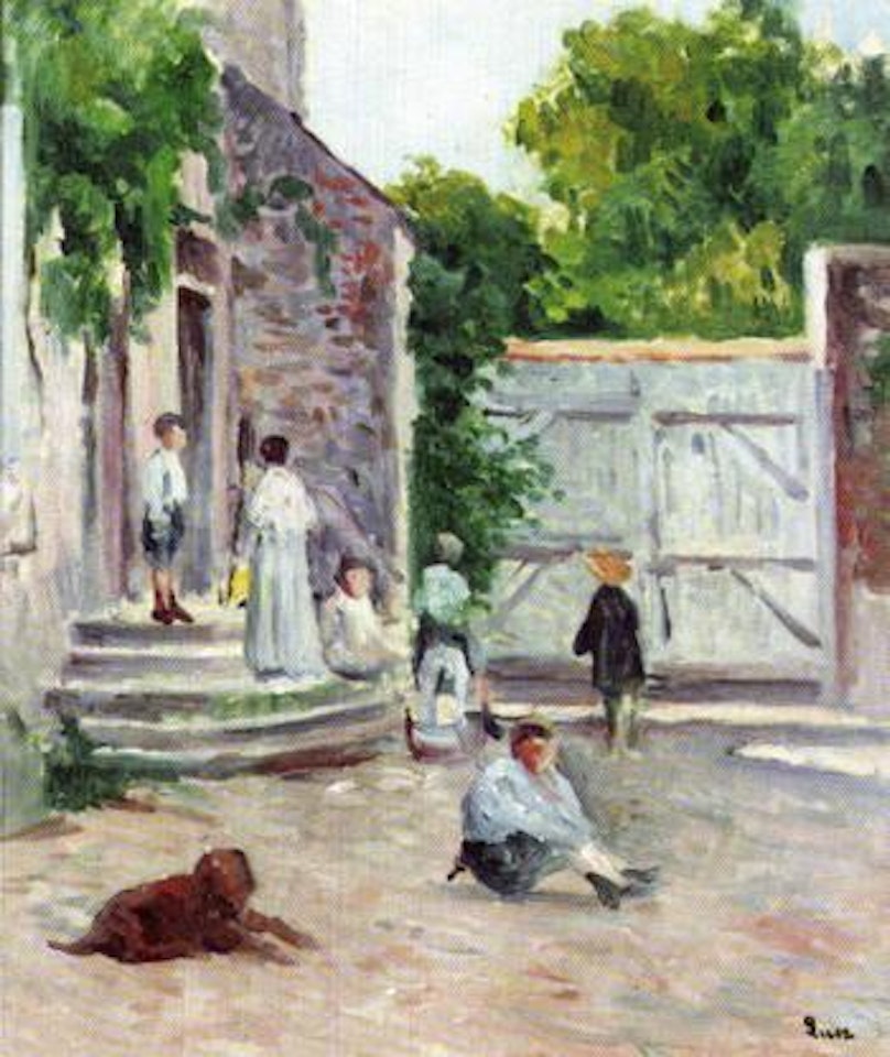 Cour de ferme a Bessy-sur-Cure by Maximilien Luce