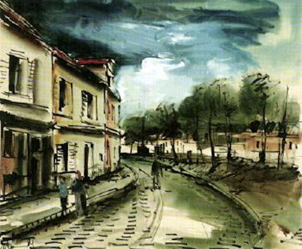 La rue by Maurice de Vlaminck