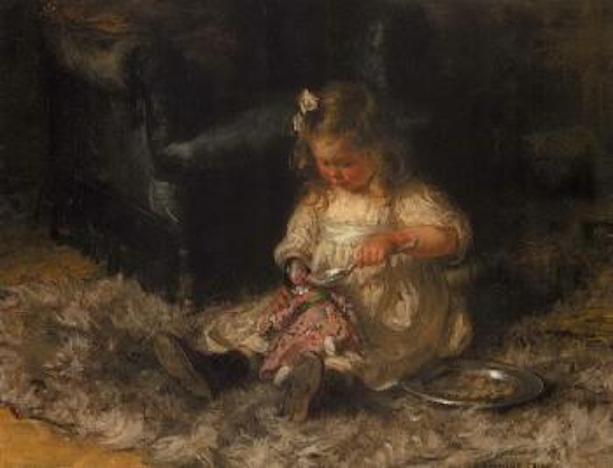 Feeding the doll by Jan Zoetelief Tromp