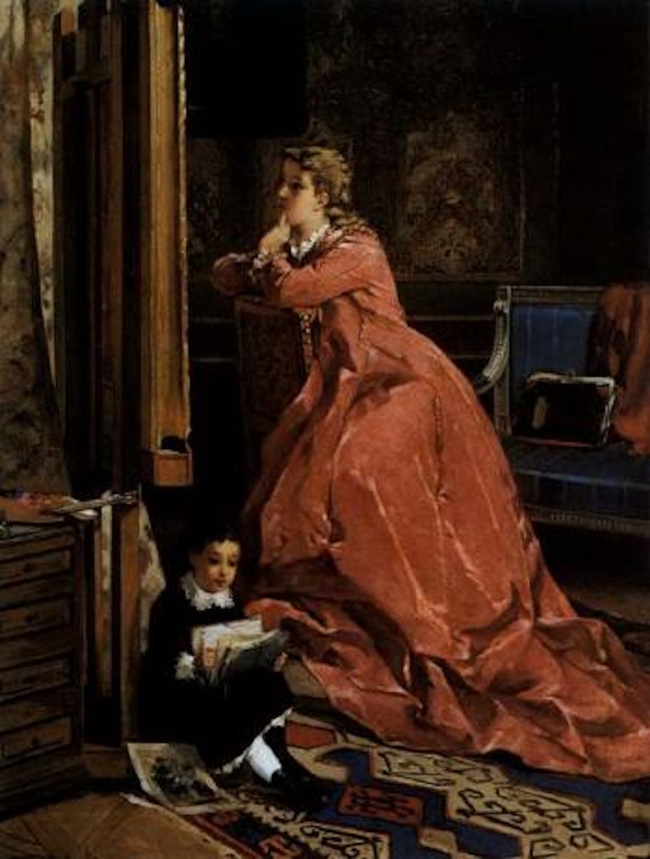 In the artist's studio by Frans de Beul