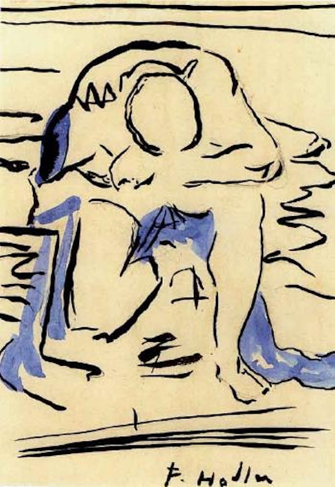 Figure kneeling by Ferdinand Hodler