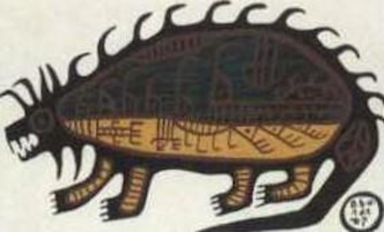 Watergod by Norval Morrisseau