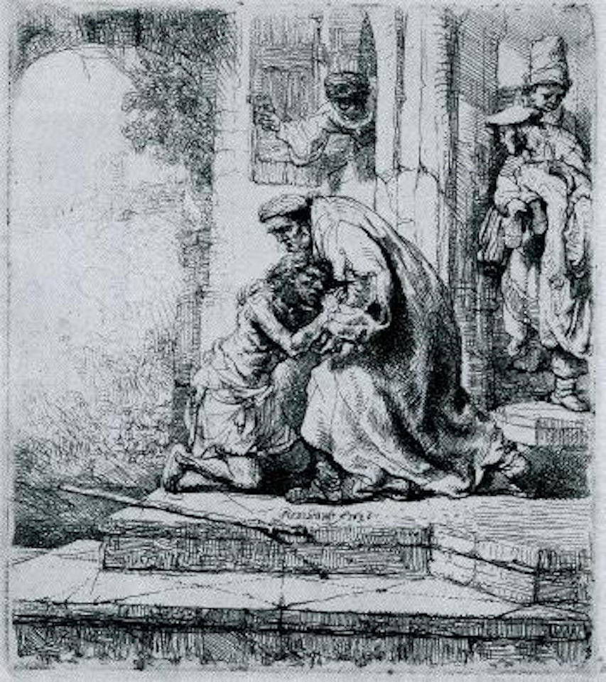 Return of the Prodigal Son by Attributed to Rembrandt Harmensz van Rijn