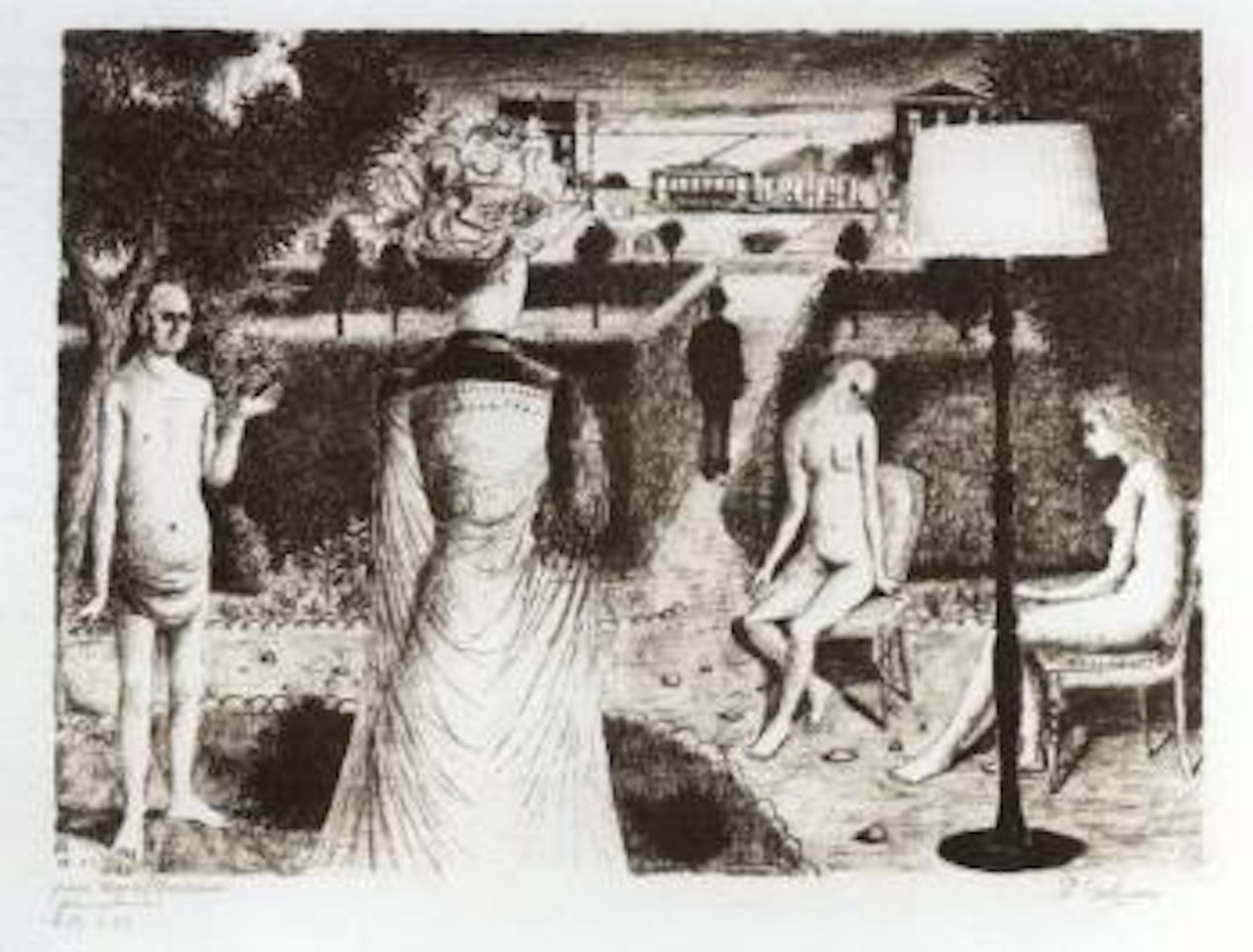 Jardin by Paul Delvaux