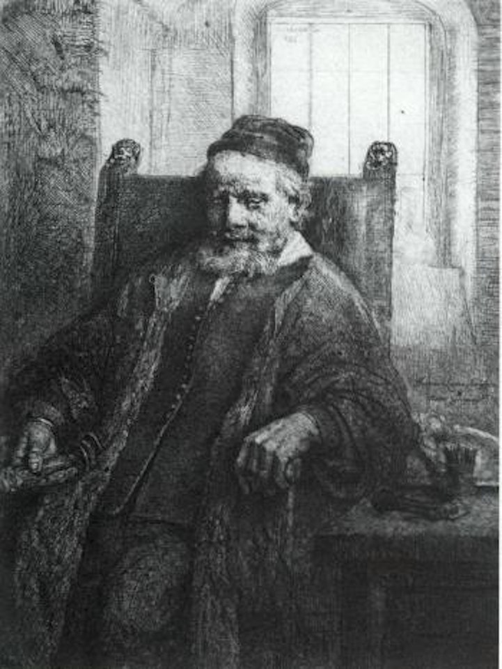 Jan Lutma, goldsmith by Attributed to Rembrandt Harmensz van Rijn