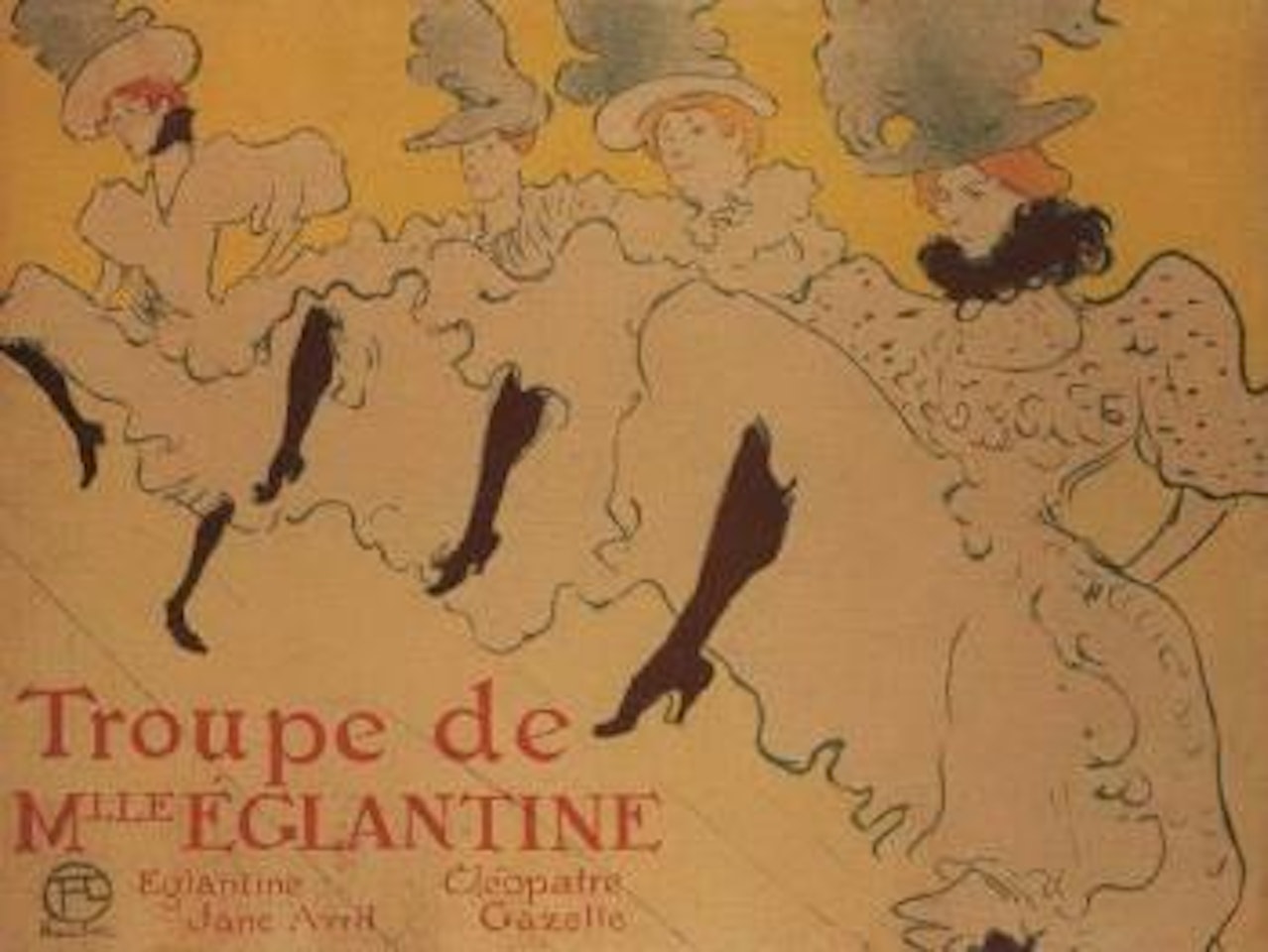 La troupe de Mademoiselle Eglantine by Henri de Toulouse-Lautrec