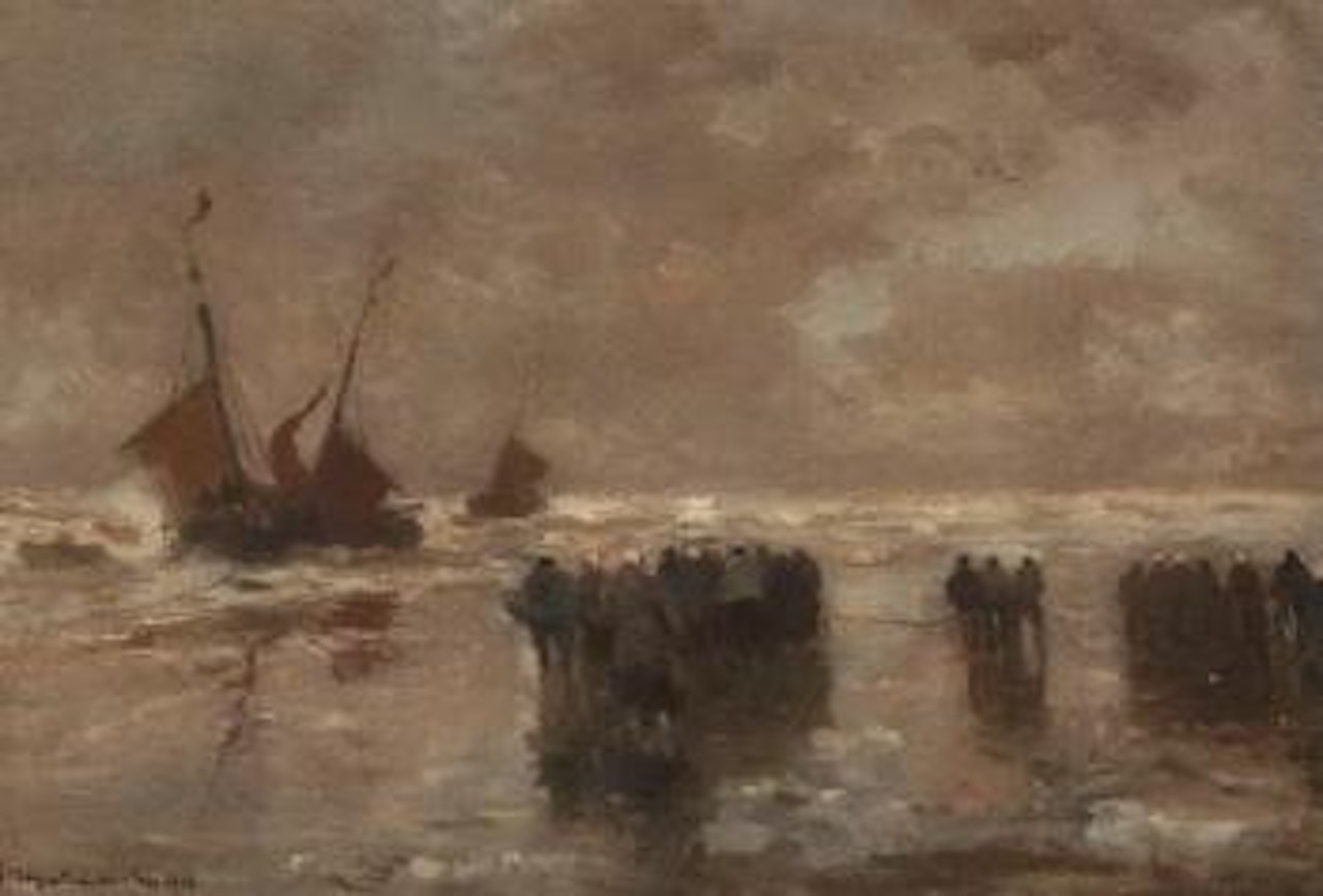 Arrival of the fleet by Gerhard Arij Ludwig Morgenstjerne Munthe