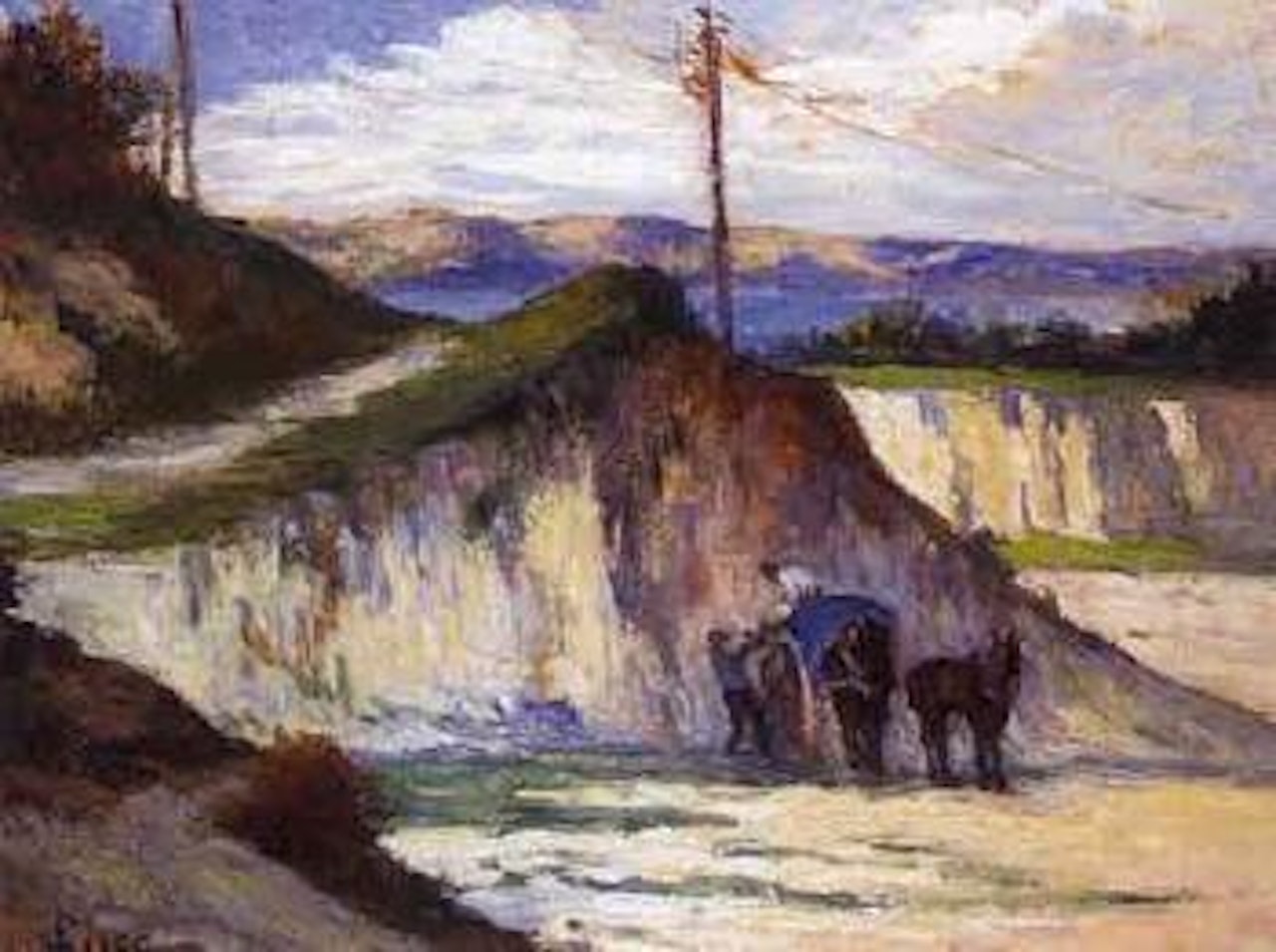La carriere by Maximilien Luce