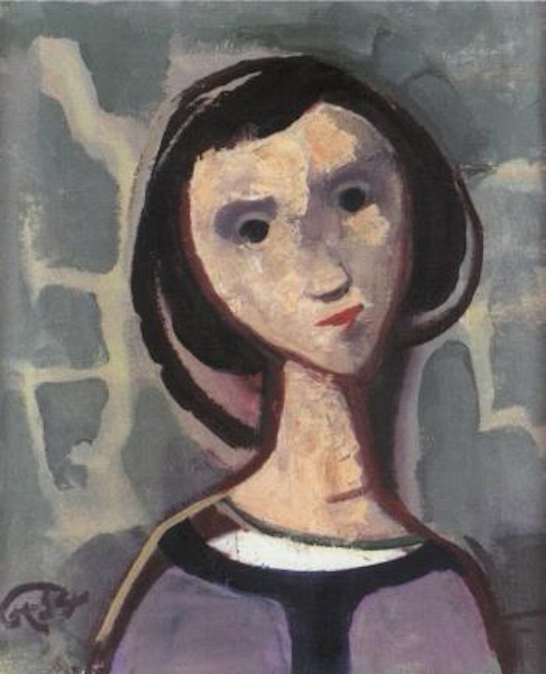 Portrait of girl by Karl Hofer
