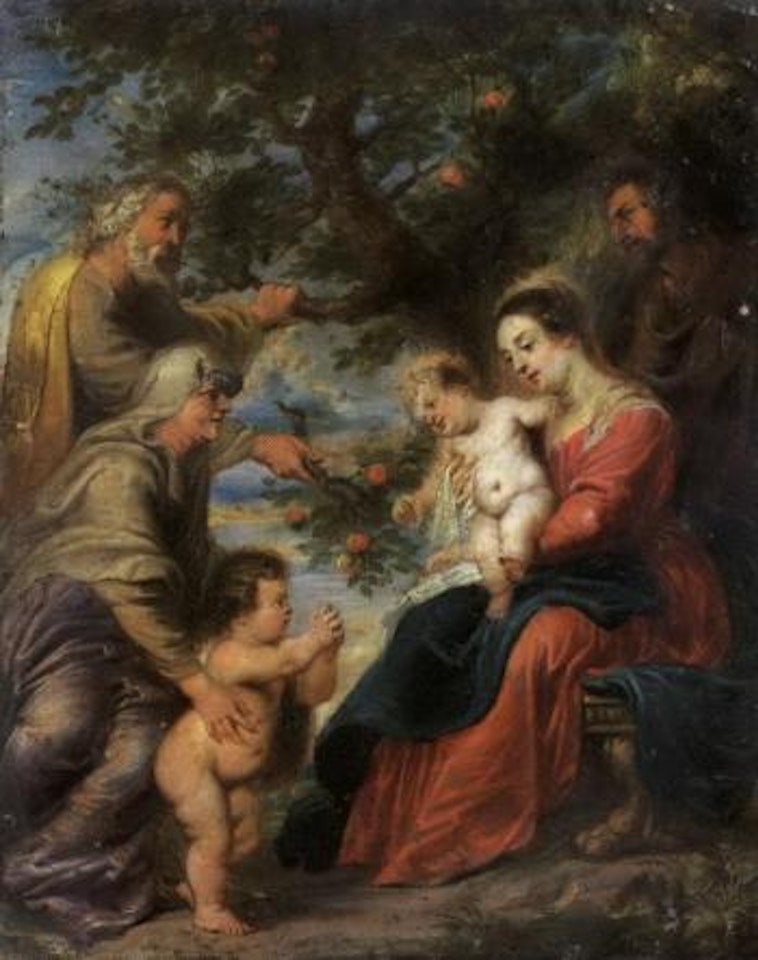 Holy Family under apple tree by Peter Paul Rubens