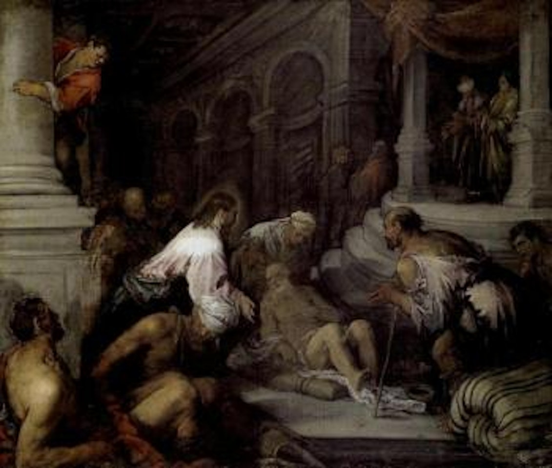 Christ and the palsied man by Leandro Bassano