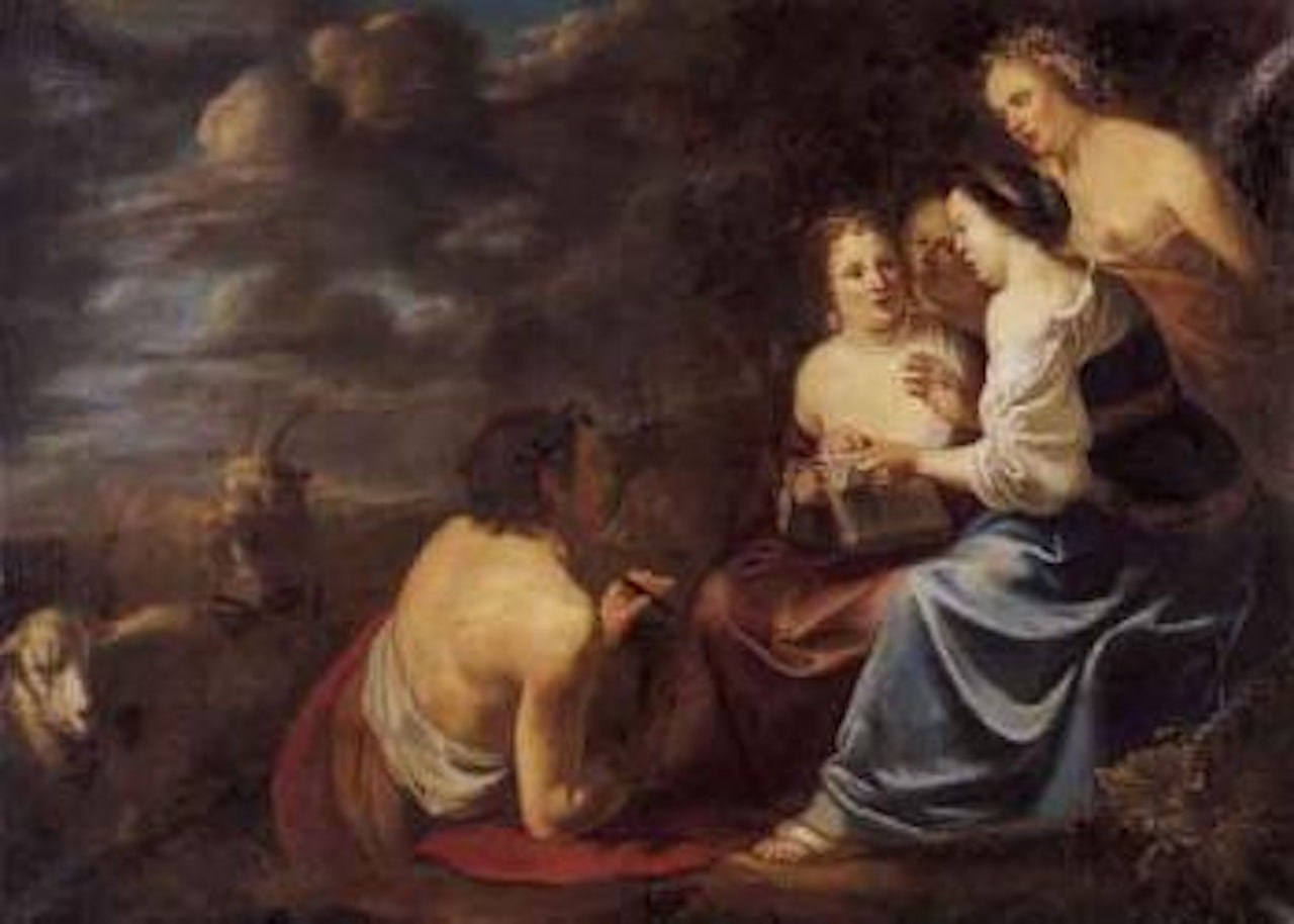 Shepherd scene by Flemish School