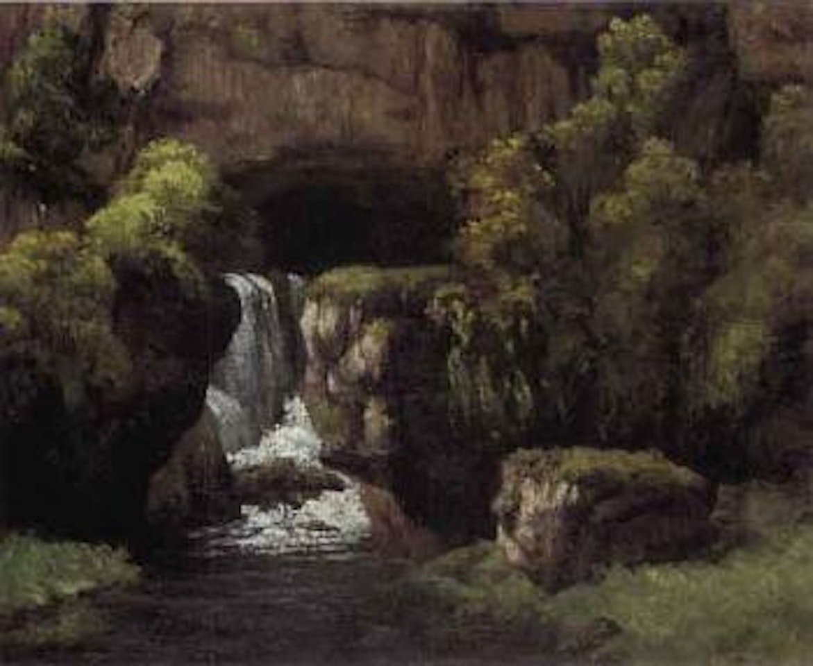 La source du lison by Gustave Courbet