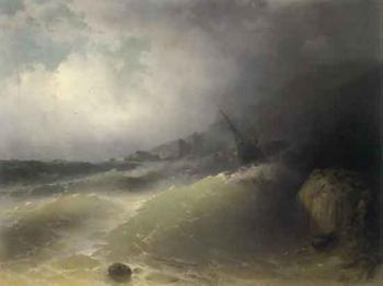 Shipwreck by Ivan Konstantinovich Aivazovsky