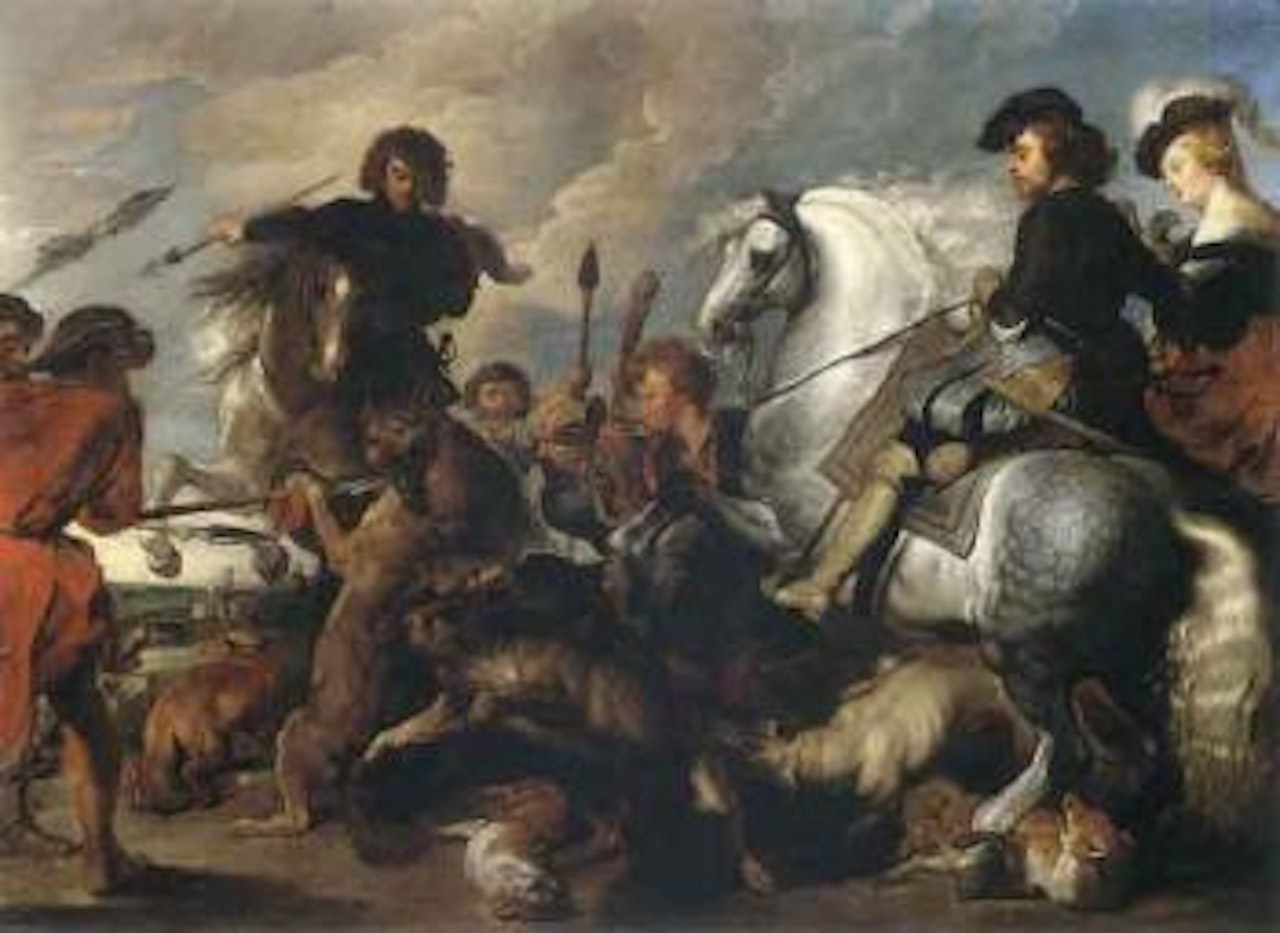 Wolf and fox hunt by Peter Paul Rubens