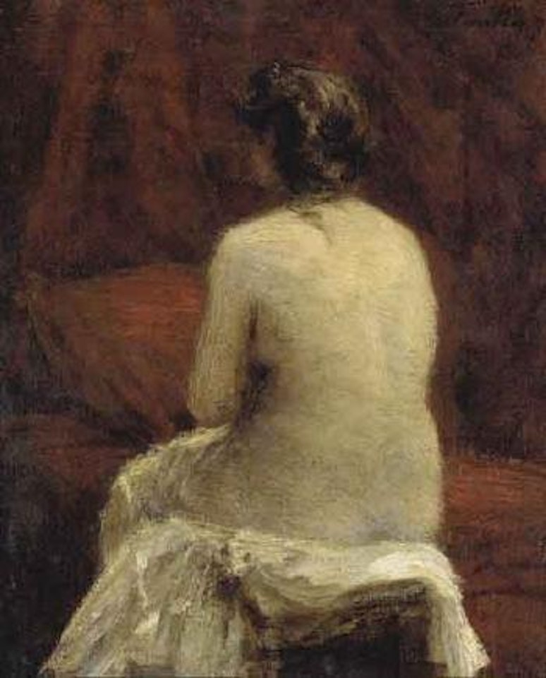 Etude de femme nue vue de dos by Henri Fantin-Latour