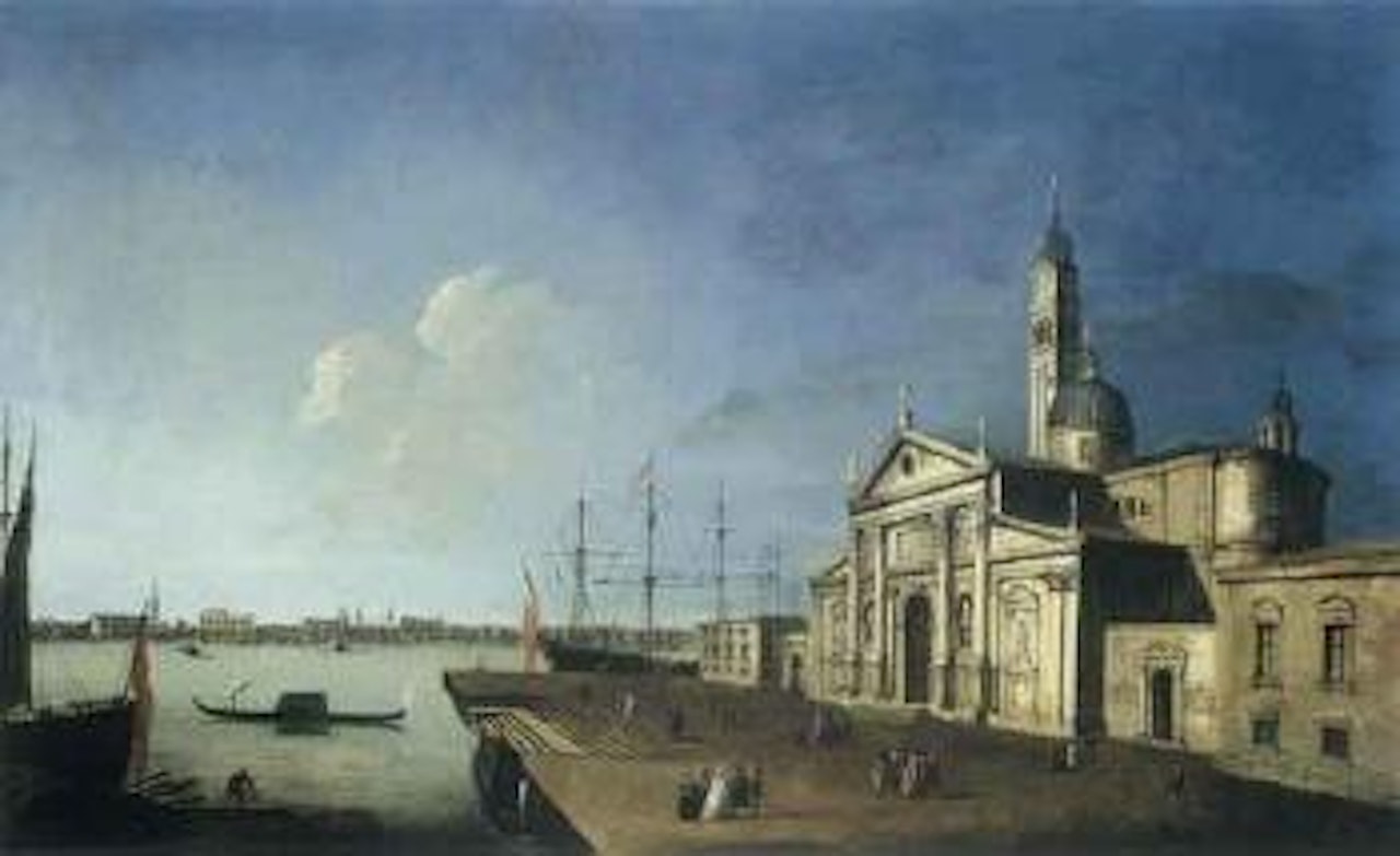 Venice, view of the church of San Giorgio Maggiore and the Bacino di San Marco by Venetian School