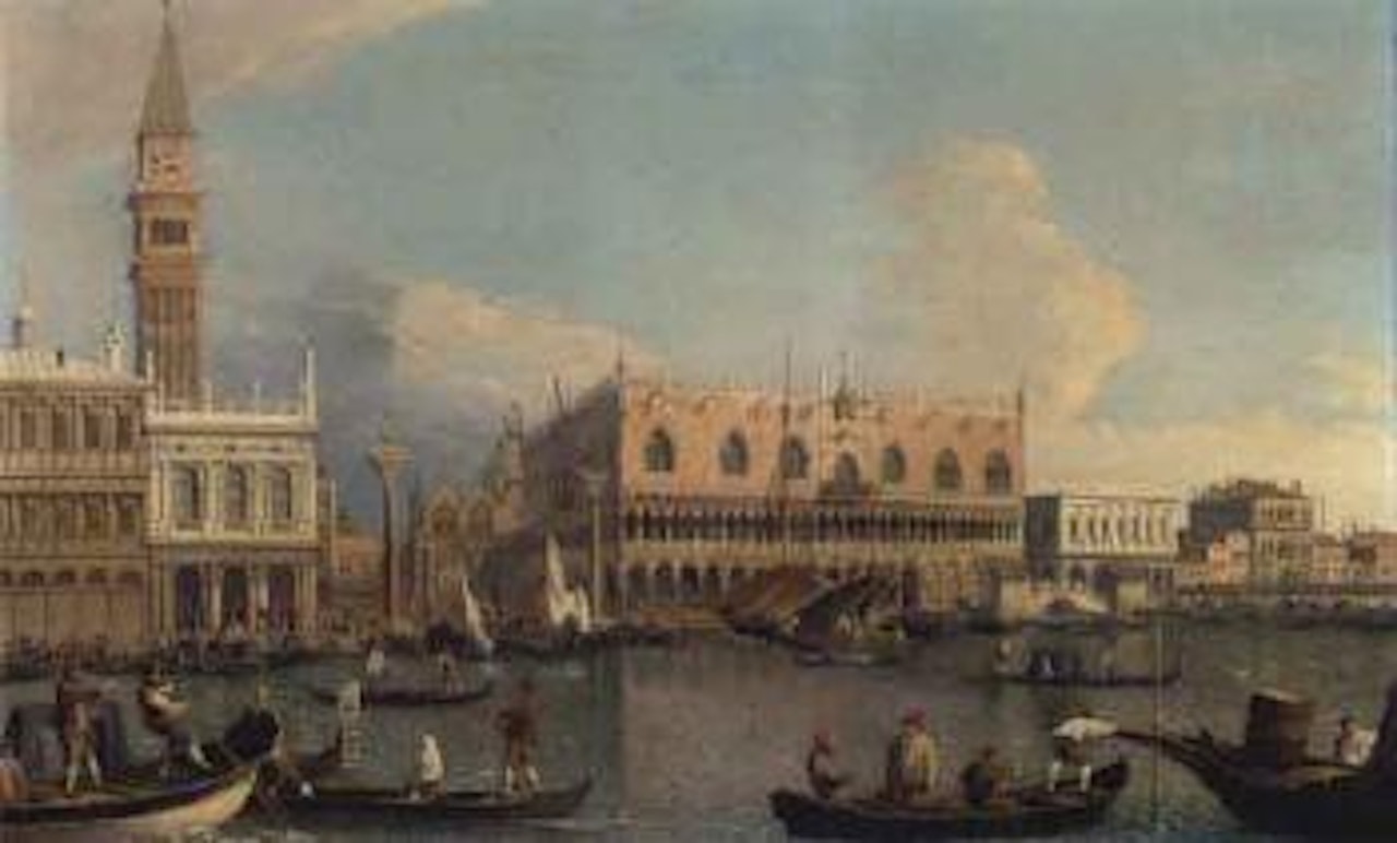 Molo, the Doge's Palace, and the Piazzetta from the Bacino di San Marco, Venice by Canaletto