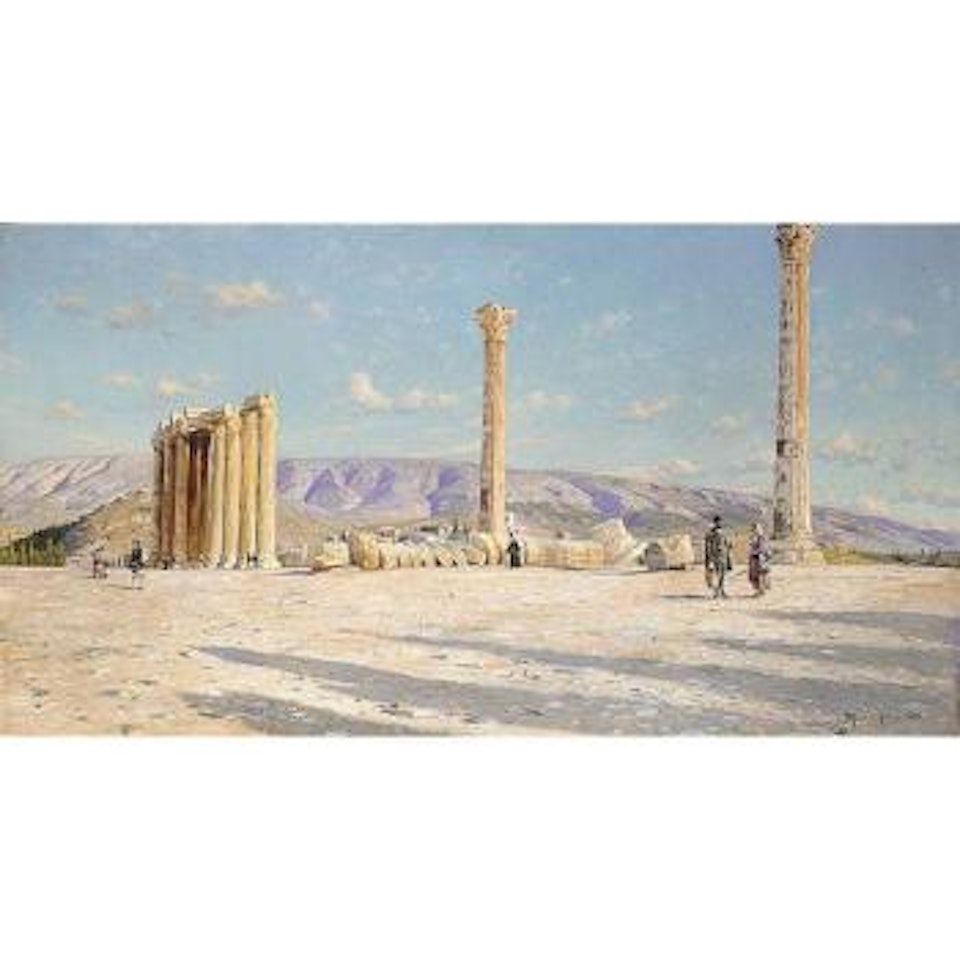 Temple of Olympeus Zeus by Peder Mork Monsted