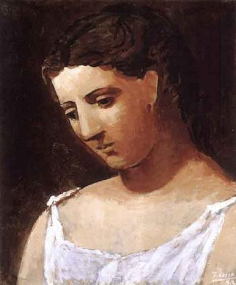 Buste de femme a la chemise by Pablo Picasso