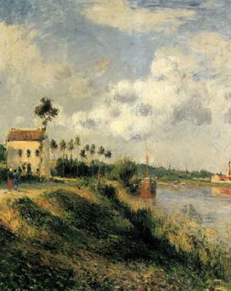 Le chemin de Halage, Pontoise by Camille Pissarro