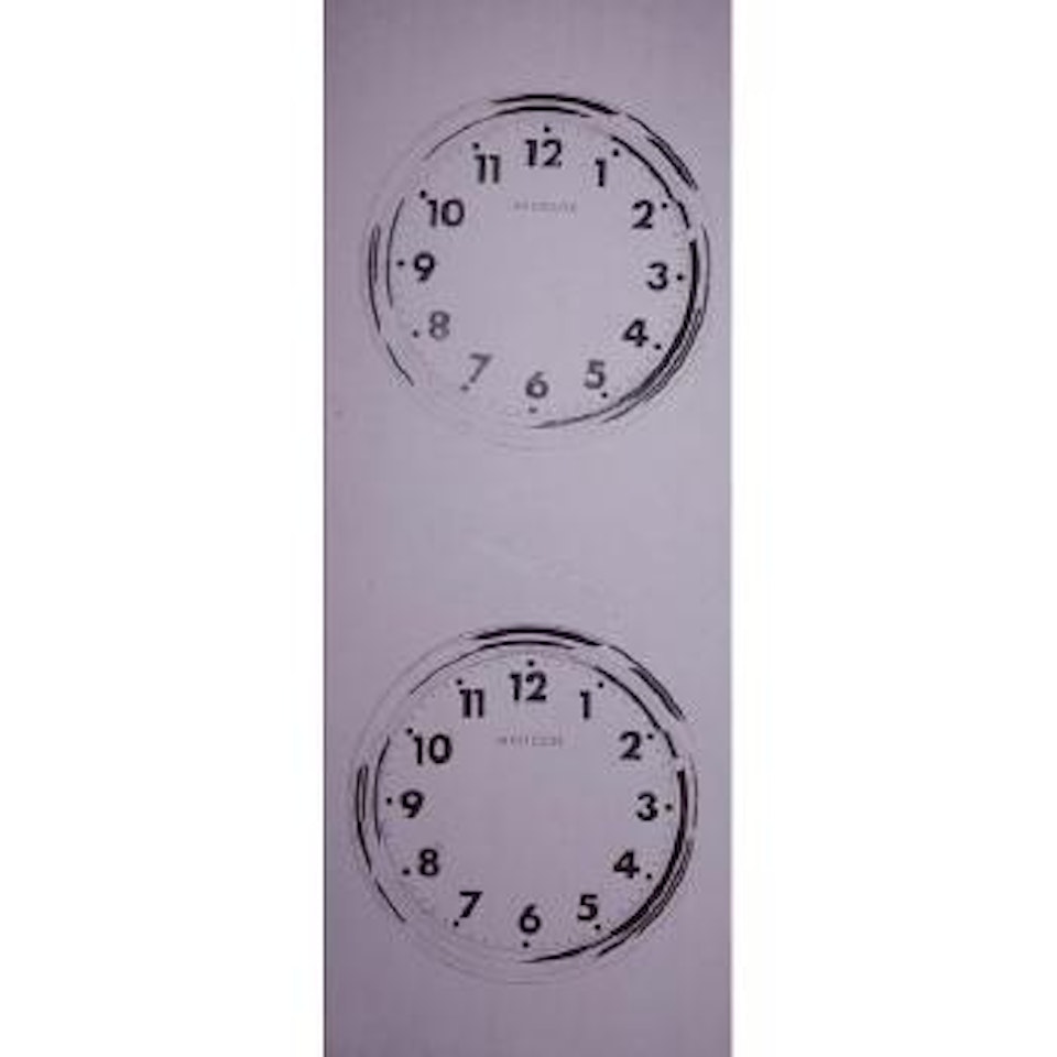 Clocks - 2 time by Andy Warhol