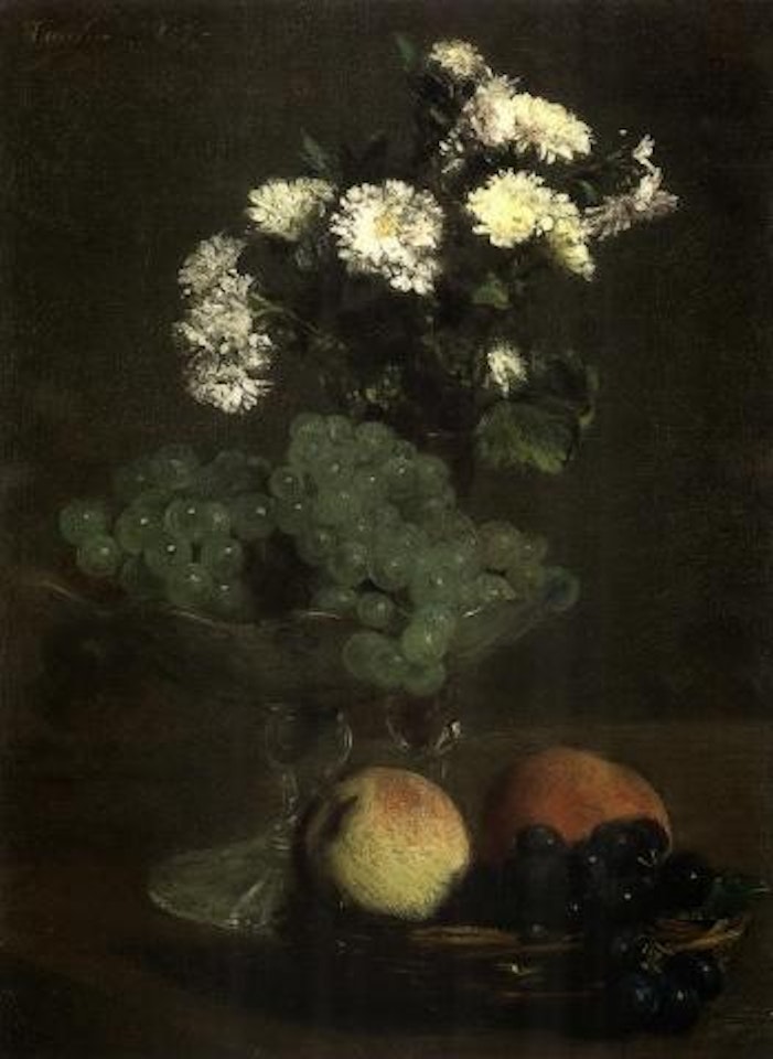 Nature morte, fleurs et fruits by Henri Fantin-Latour