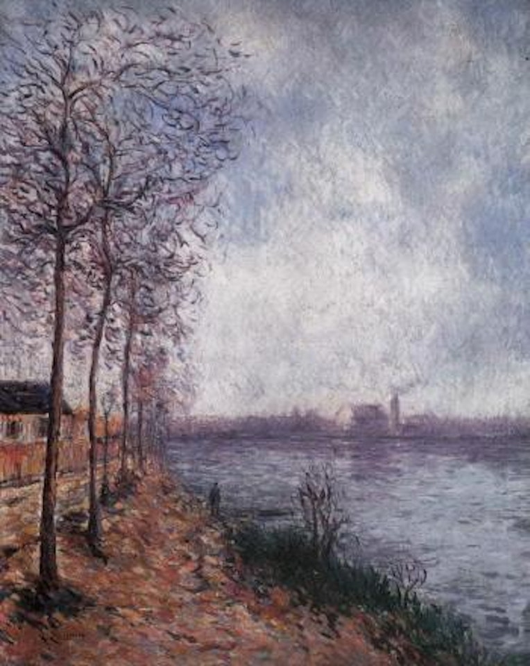 Les bords de l'Oise a Pontoise by Gustave Loiseau