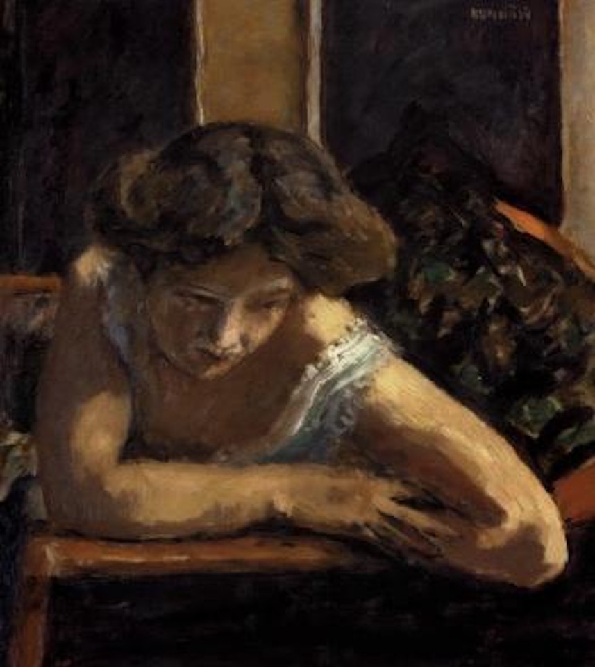 Femme accoudee by Pierre Bonnard