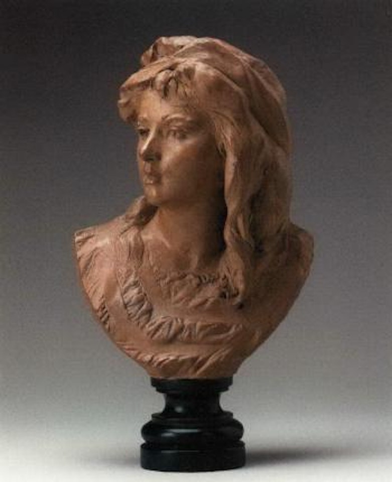 Buste de jeune femme au bandeau by Auguste Rodin