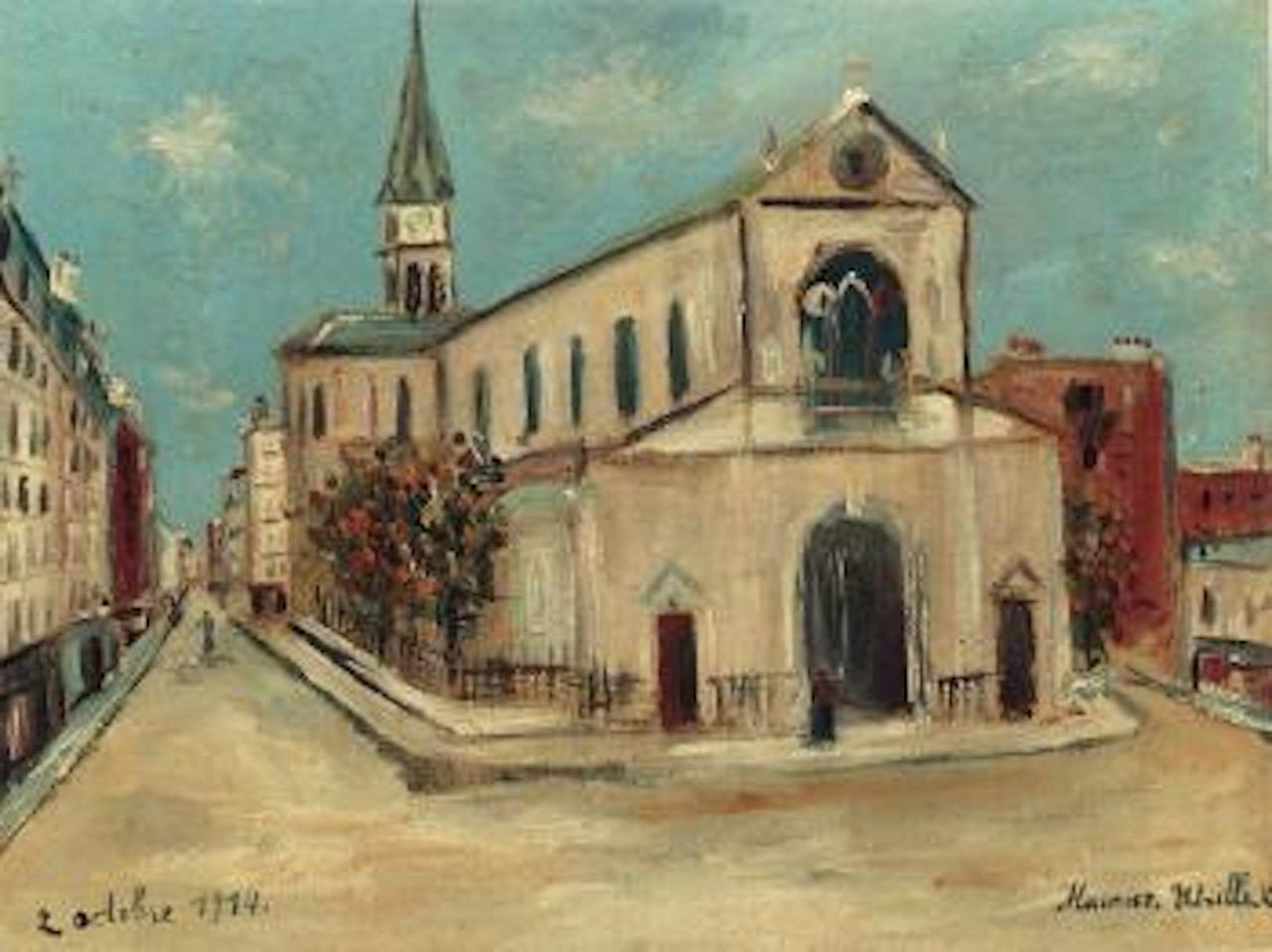 Notre-Dame de Clignancourt by Maurice Utrillo