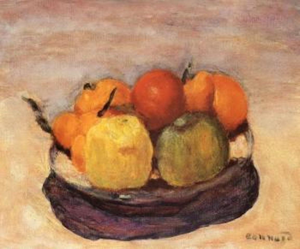 Assiette de fruits ou le pommes by Pierre Bonnard