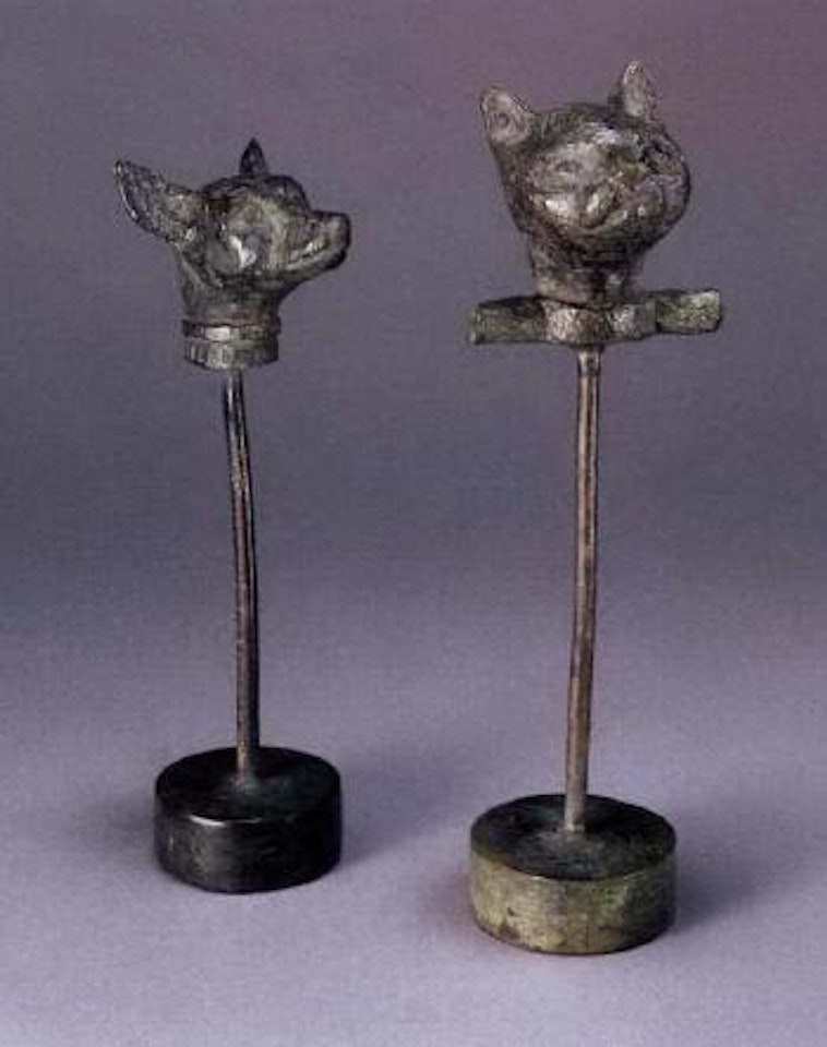 Tete de levrette and tete de chat by Diego Giacometti