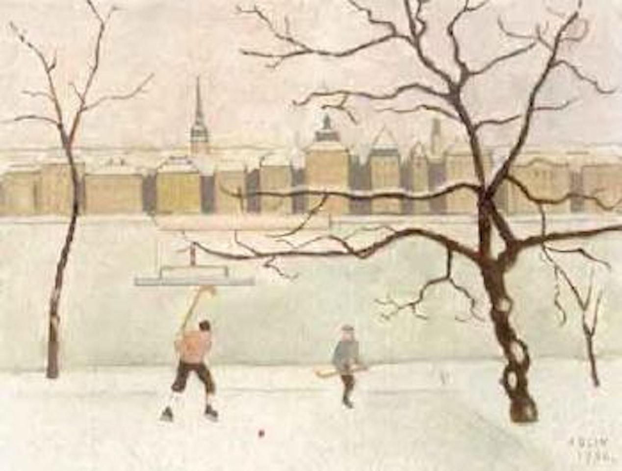 Winter view from Skeppsholmen towards the old town by Einar Jolin