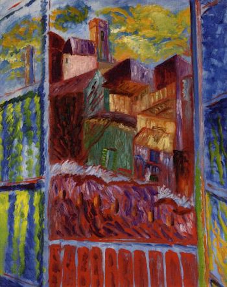 View through window in Saint Paul by Sigrid Hjertén