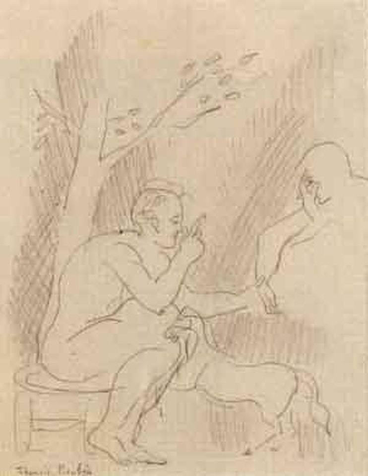 On the park bench by Francis Picabia