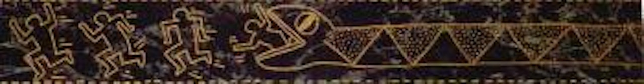 Man eating snake by Keith Haring