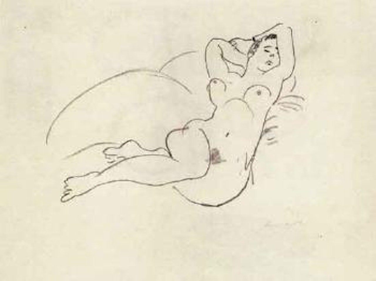 Figure endormie by Henri Matisse