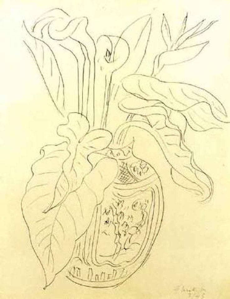 Arums dans un vase by Henri Matisse