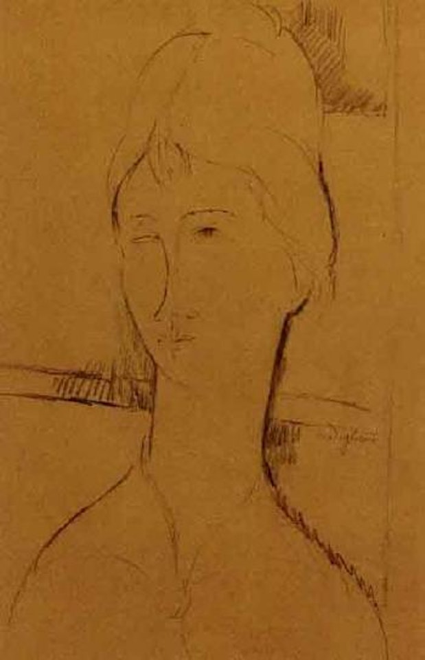 Donna con capelli raccolti - Woman, hair up by Amedeo Modigliani