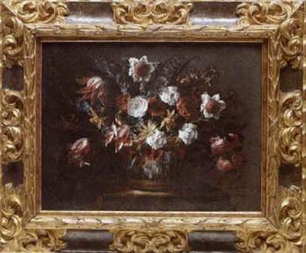 Basket with flowers by Juan de Arellano