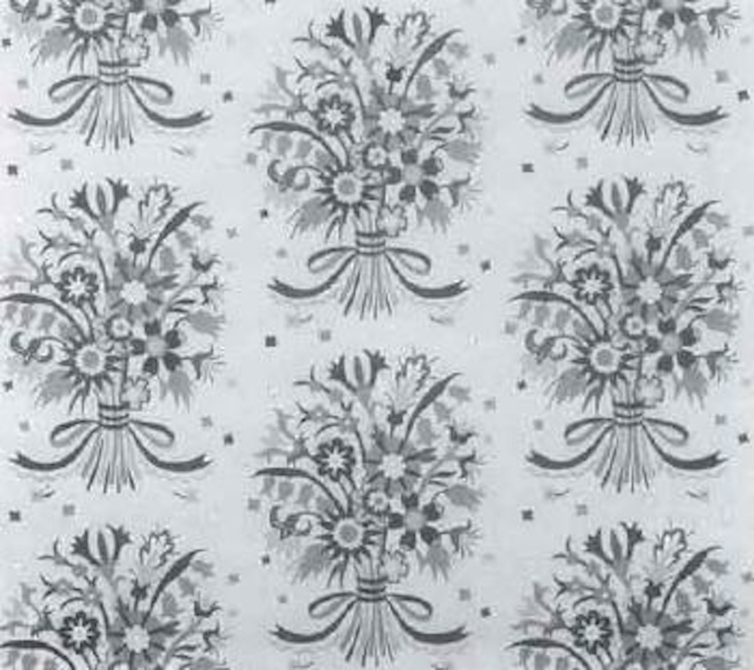 Textile design with flowers by Sonia Delaunay